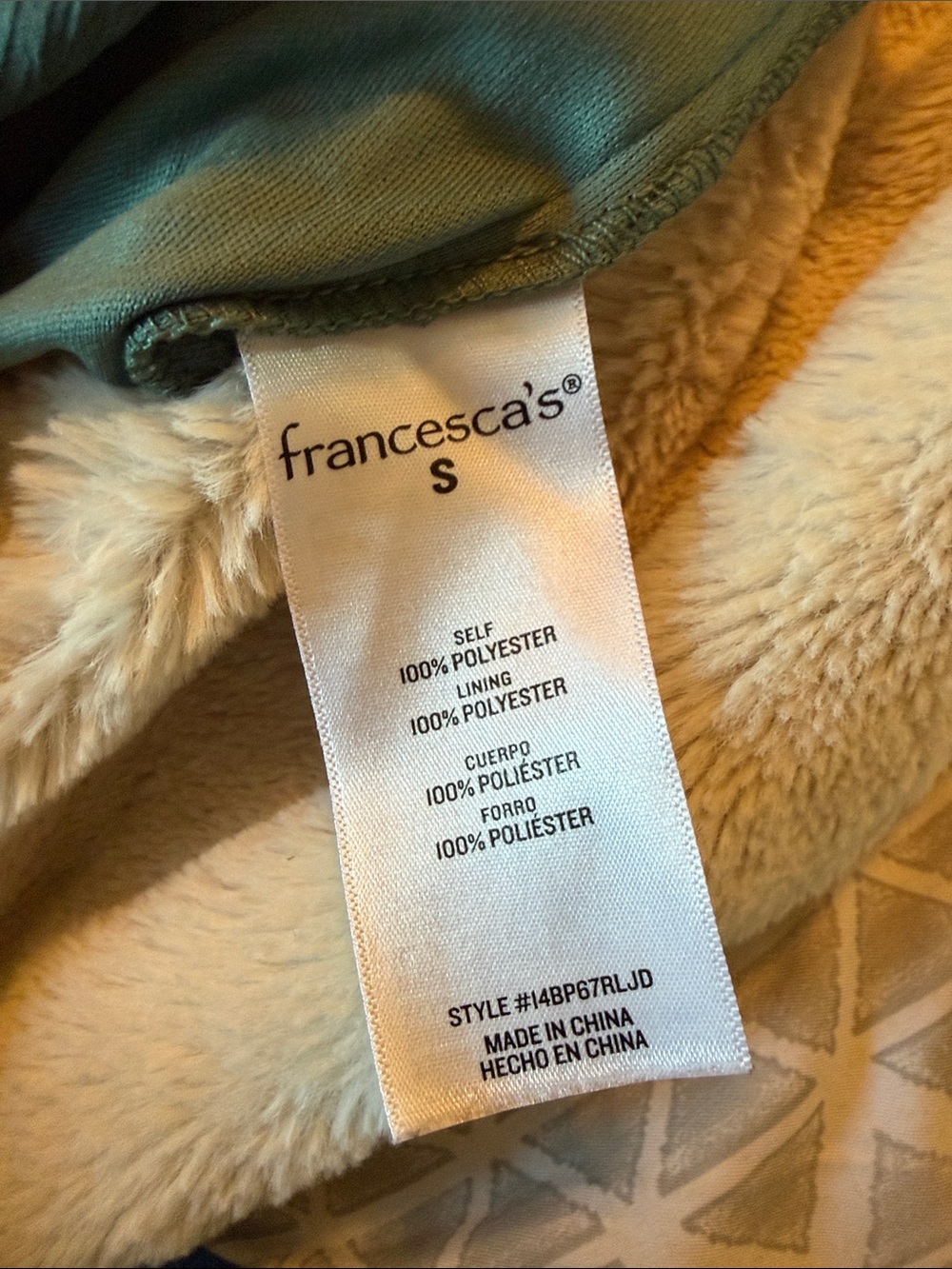 Francesca's Collections Teal Green Floral Midi Skirt with Ruffle Detail - Picture 2 of 3